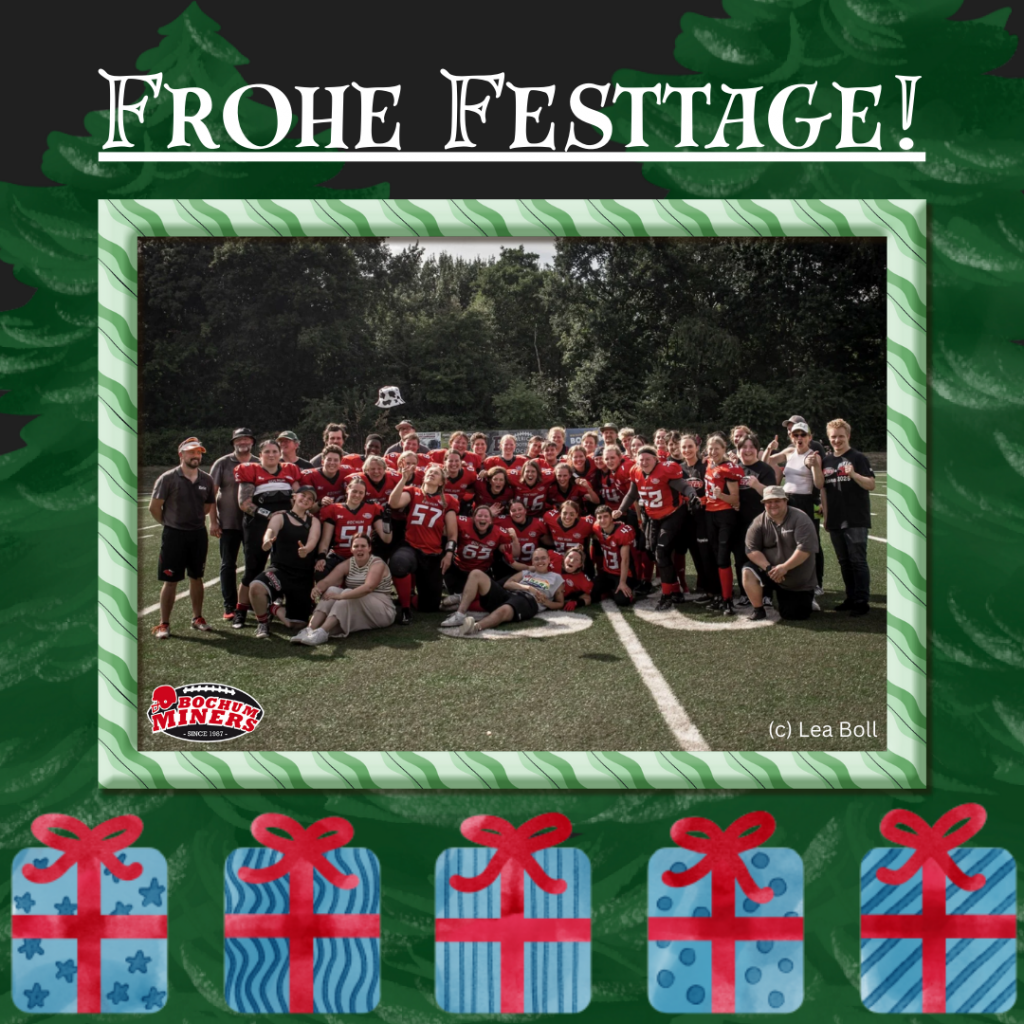Frohe Weihnachten wünschen die Bochum Miners